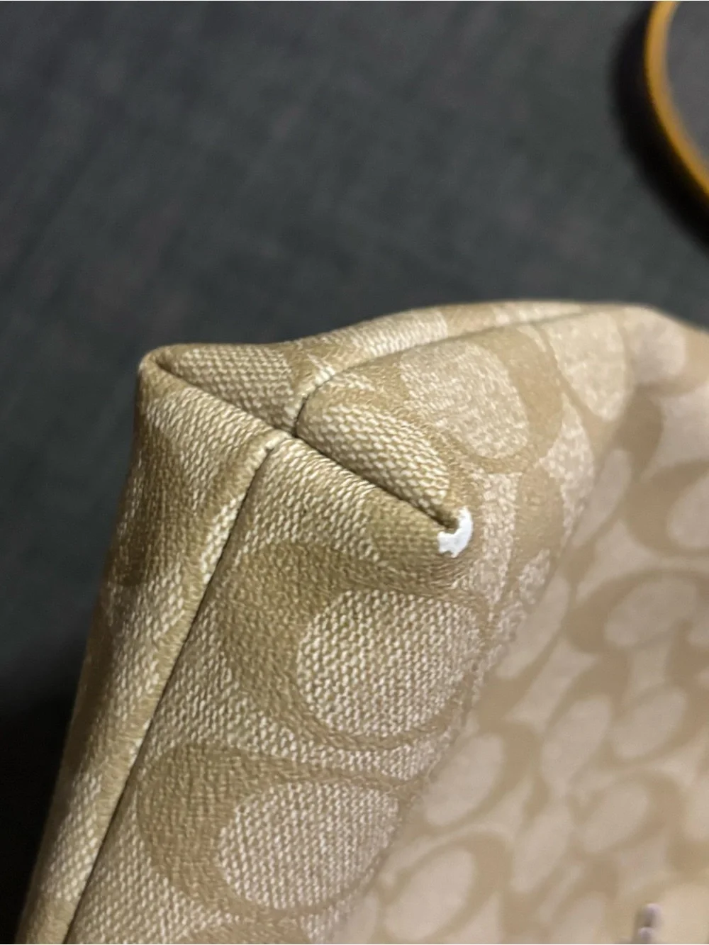 Coach Signature File Crossbody in Yellow Trim